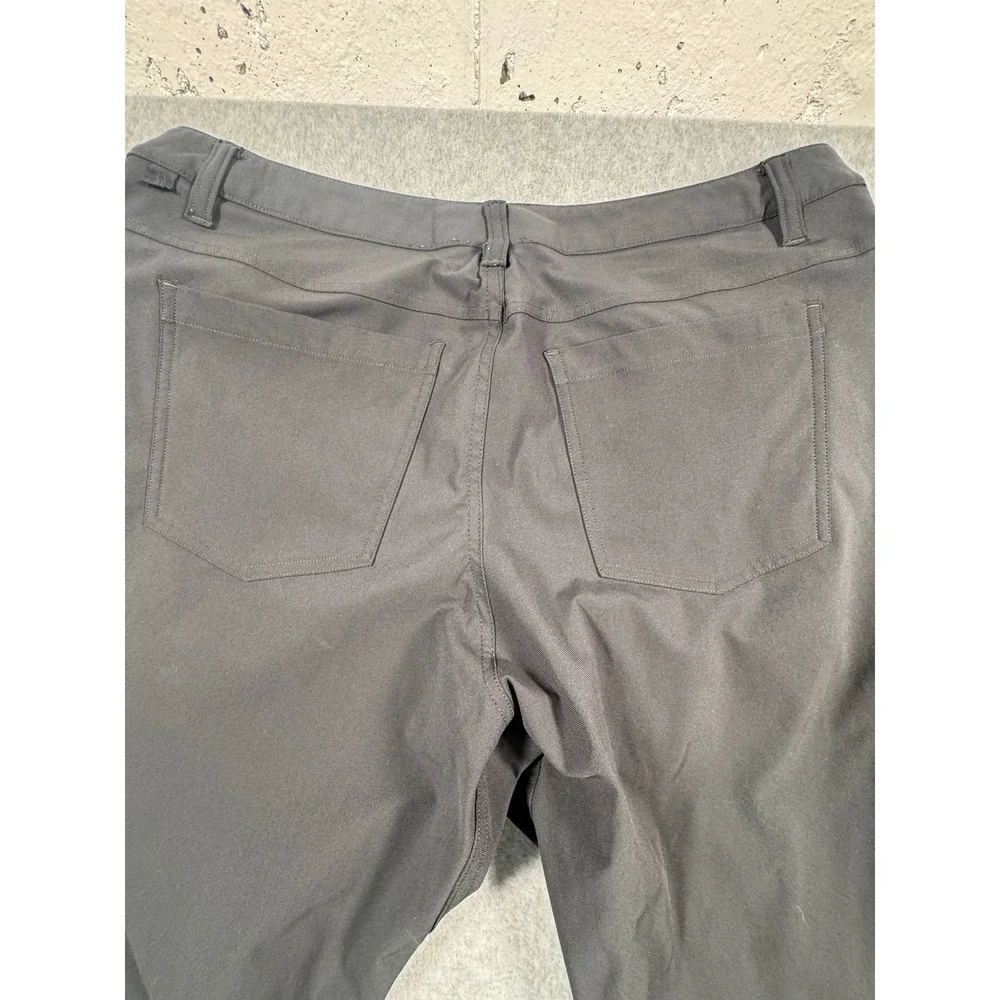 Lululemon ABC Pant‎ Mens 38 Charcoal Grey Classic Fit 5 Pocket Travel Trousers